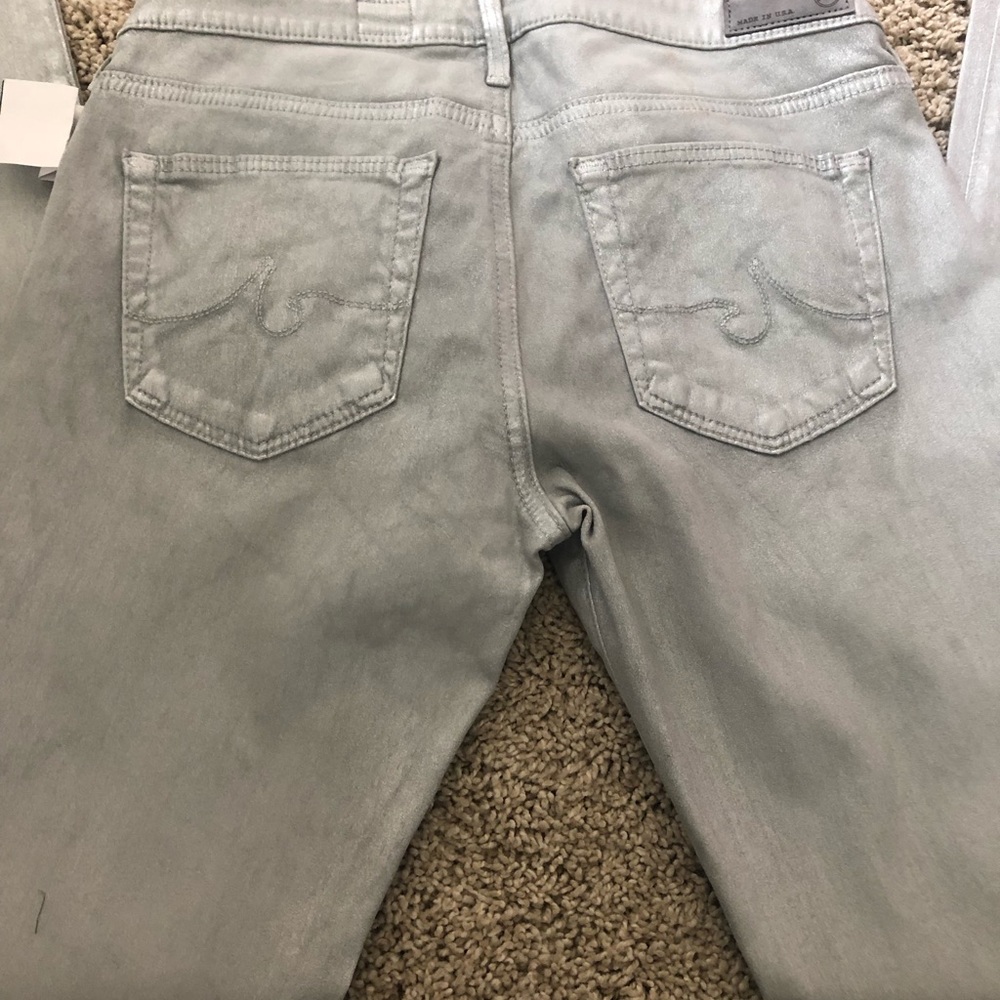 Brand new AG grey metallic leggings
